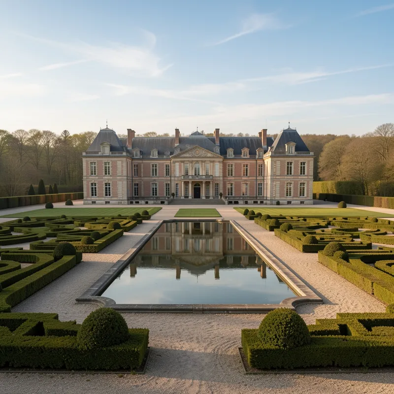 Jardins du château de Dampierre : Le Nôtre et restauration